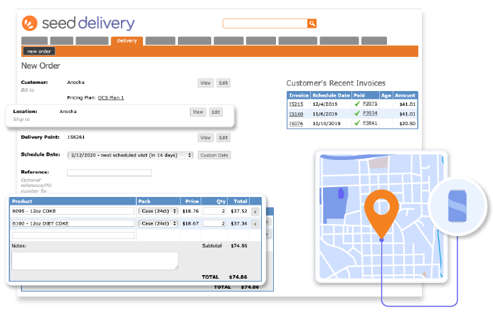 Seed Delivery order creation