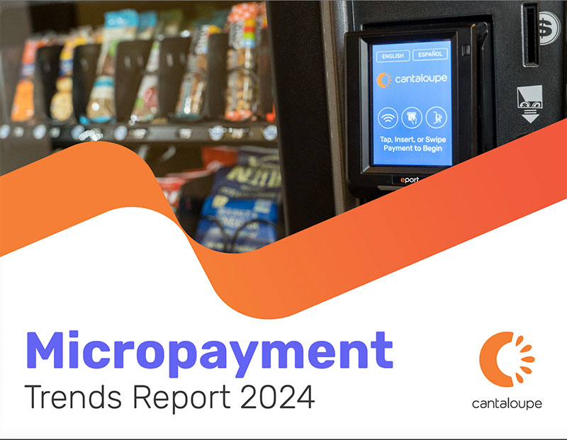 Vending machine with Engage card reader.