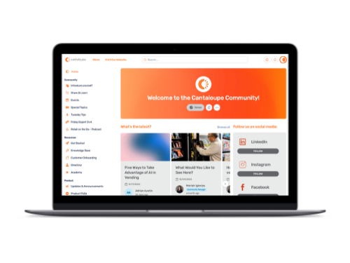 Connect with us in the Cantaloupe Community!